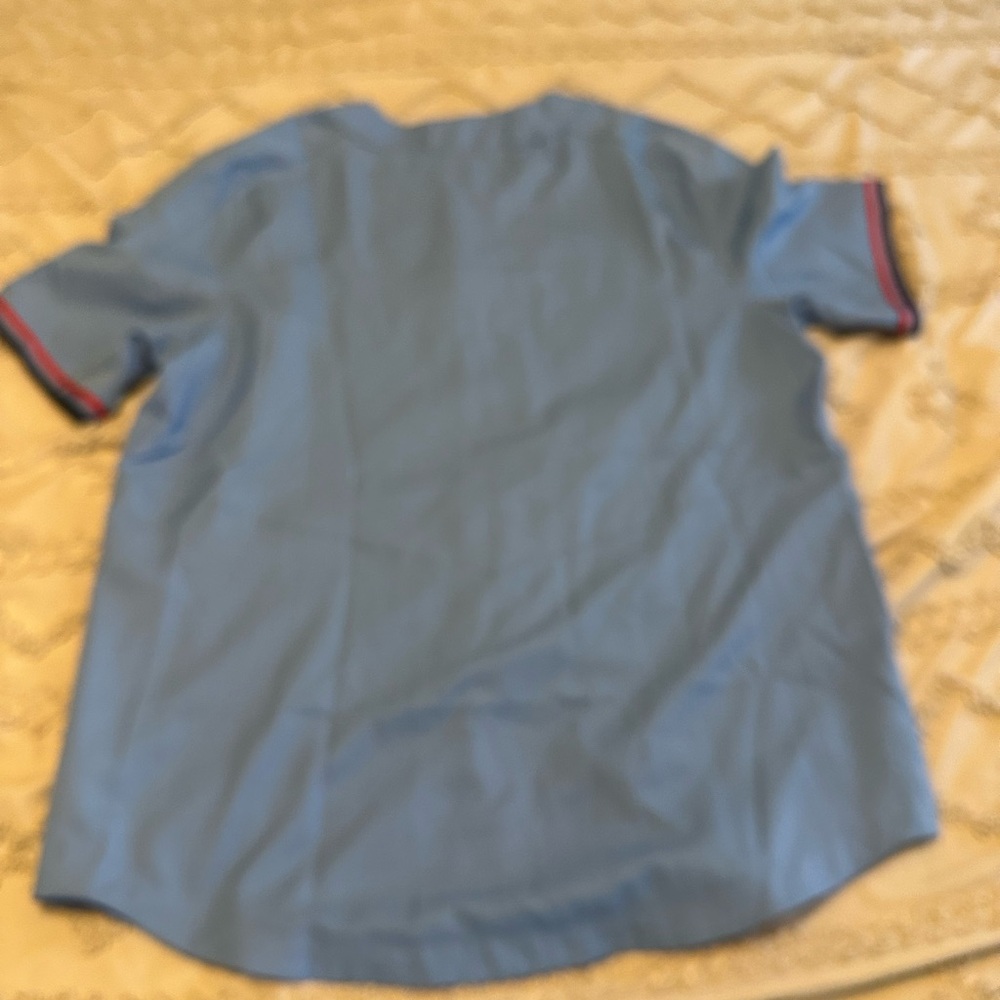 Ole Miss Rebels Nike Dri-Fit Powder Blue Baseball Jersey Men’s Size Medium New - Picture 5 of 6